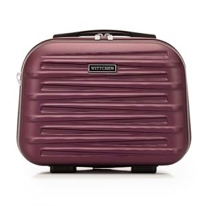 WITTCHEN Skyspeed Line Valise cosmétique Bagages ABS Valise Rigide Trousse de Toilette Trousse de Toilette Pochette cosmétique Femme Bandoulière Sangle de Valise élastique Maroon (WITTCHEN, neuf)