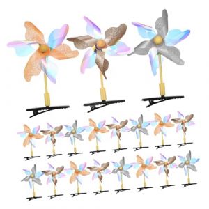 OATIPHO 20pi&egrave;ces Pince &agrave; Cheveux Moulin &agrave; Vent Barrettes Moulin &agrave; Vent Pinces &agrave; Cheveux Amusantes Pour Filles Barrettes De F&ecirc;te Pour Femmes (Tsun Ki-sung, neuf)