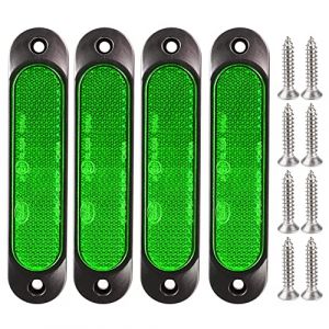 Gebildet 4pcs Vert 12V-24V Marqueur Latéral Avant 27 LED Remorque Camion, Marqueur LED Arrière Remorque Parking Clignotants pour Camion, Bus, Bateau, RV, Camions, SUV, UTV (Gebildet-FR, neuf)