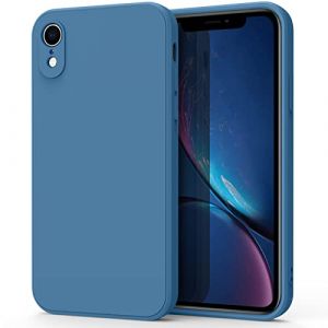 Oumida Coque pour iPhone XR, Coque en Silicone Liquide Ultra Fine avec Doublure en Tissu Microfibre Doux, Coque de Protection Complète pour iPhone XR 6,1" (PanShiYunDong, neuf)