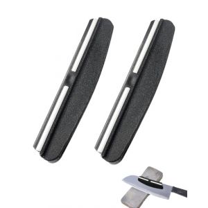 LEEQBCR 2 pièces Guide d'Affûtage de Couteaux Aide au Ponçage Guide d'Angle Affutage Outils pour Affûtage sur Pierre à Aiguiser(noir) (LEEQ EU, neuf)