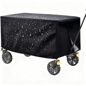 Housse de Protection pour Chariot de Jardin Housse de Pluie pour Chariot Imperméable - Anti-UV - Anti-poussièr - Tissu Oxford 210D Fermeture à Cordon (LEdoudouLE, neuf)