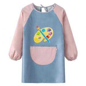 PAITOK Tablier d'Art pour Enfants, Imperm&eacute;able avec Manches Longues, Parfait pour la Peinture et la Cuisine, Beau Tablier pour Enfants de 6 &agrave; 12 Ans, Filles et Gar&ccedil;ons (Huibang-Store, neuf)
