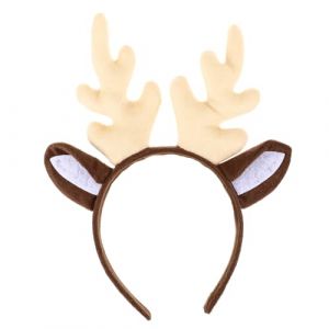 BIUDECO Bandeau de T&ecirc;te No&euml;l avec Cornes de Cerf D&eacute;coratives Accessoire de Coiffure Festif pour F&ecirc;tes de No&euml;l et Cosplay Cadeau pour Femmes et Filles (XUETN, neuf)