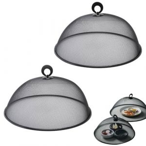 Couverture Pour Nourriture, 2 Pi&egrave;ces Cloche Alimentaire Metal, Couverture Alimentaire En Maille, Couvercle De D&ocirc;me Alimentaire, Pour Les F&ecirc;tes Fruits Repas Bbq Pique-Nique (2 Couleurs, 30cm,B) (Cbchqdet, neuf)