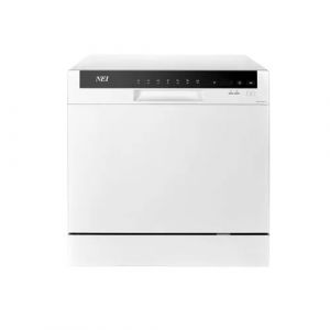 Lave-vaisselle compact NEI NDW8S-3802FW, Classe F, 8 couverts, 7 programmes, 55 cm, blanc (NEI Electronics International, neuf)