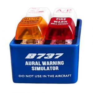 Porte-clés d'alerte pilote et équipage EGPWS, simulateur sonore d'avertissement, bouton de sécurité pour cockpit d'avion, avec lumière LED, cadeau pour les passionnés d'aviation, anti-stress (Hanyanmi, neuf)