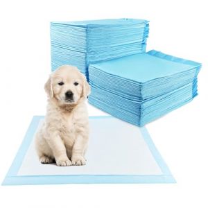 Fousenuk 100 Pièces Tapis Absorbant Chien, 60X60cm Alaise Jetable Alèse Pipi Propreté Educateur Chien Animaux, Aleze Impermeable, Pee Pad Apprentissage la Propreté Anti-Fuite Résistante (FA-RI, neuf)