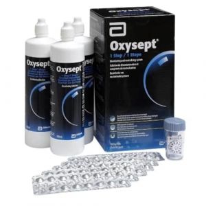 Oxysept 1-Step Soft Contact Lens Disinfecting, Neutralising and Storing 3MONTH (CRW Vision, neuf)