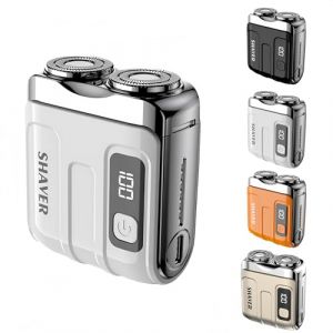 Rasoir Mazenzo R18 - Rasoir Electrique Portable Format Voyage, T&ecirc;te de Rasoir Double Lame Flottante, Design Compact avec Coffret (Blanc) (nijujiajingzhidian, neuf)