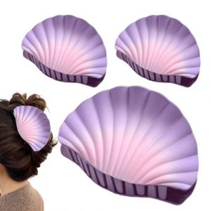 Lot de 3 barrettes &agrave; cheveux solides - En forme de coquillage - Antid&eacute;rapantes - Quotidien, yoga, soir&eacute;e, mariage (yongjinxiao, neuf)