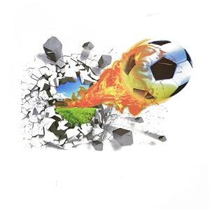 Stickers Football Deco Chambre Ado Garcon 3D Foot Autocollant pour Salon Enfants Chambre Mural Decoration Poster (shuweier, neuf)