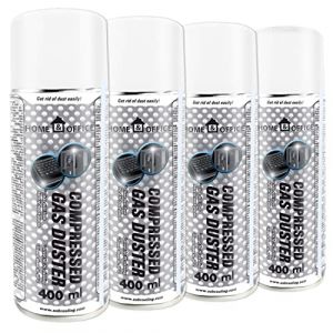 AABCOOLING Bombe d'Air 4x400 ml Dépoussiérant en Spray Home&Office Bombe a Air Comprimé Gas Duster 400ml K4, Dépoussiérant, Aérosol de Rendement Élevé, Aspirateurs pour ordinateurs (AAB Seller FR, neuf)