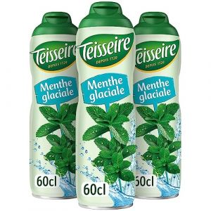 Teisseire Sirop de Menthe Glaciale pour Boisson Rafraîchissante, Cocktails, Bidon Recyclable (Pack de 3) (THE SIROP SHOP, neuf)