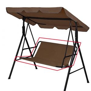 Housse de Siège de Jardin pour Balançoire de Jardin, Housse de Chaise de Jardin Couvre-siège Swing, 2 et 3 Places (Brun, 138 * 50 * 50cm) (Rosyfine, neuf)