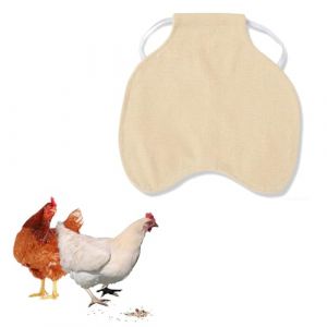 Selle de Poulet,Tablier Poulet Selle Volaille,Selle de Poulet Poule Tablier de Poulet,Tablier de Selle de Poulet Poule,Gilet de Sécurité pour Poules,Poule de Volaille Protecteur Dorsal D'Aile,Kaki (TOPREOW, neuf)