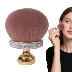 Applicateur de pinceaux de maquillage en forme de champignon | Pinceau de maquillage compact pour femme, fille, usage quotidien (qihongHaostore, neuf)