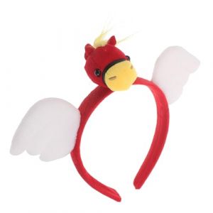 MALUGOGO Serre-t&ecirc;te de cheval avec ailes, bandeau de cheval ail&eacute; rouge pour f&ecirc;te du Nouvel An, cosplay animal, couvre-chef pour Halloween, No&euml;l 2026 (LiAtang, neuf)