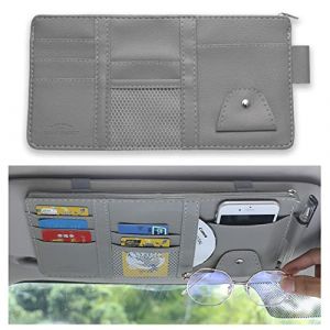 Organiseur de Pare Soleil de Voiture, Auto Poche IntéRieure Pare Soleil Voiture Organisateur Pare, Organisateur de visière Multi-Poches Organisateur Accessoires Intérieurs Automobiles (PUSI NEW LIFE, neuf)