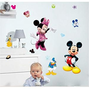 D&eacute;coration pour une chambre d'enfant Mickey la souris Minnie Mouse Chien Pluto Donald Duck autocollant mural D&eacute;corations de la chambre D&eacute;co murale (AAABest, neuf)