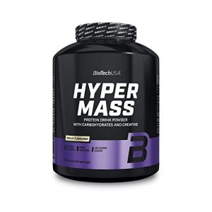 BioTechUSA Hyper Mass | Prise de masse avec mélange de glucides et de protéines | Créatine micronisée | Sans gluten, 2.27 kg, Vanille (Elanatura, neuf)