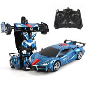 OBEST Voiture T&eacute;l&eacute;command&eacute;e Transformable,Robot Voiture T&eacute;l&eacute;command&eacute;e 2 en 1, Jouet de Voiture RC Car, Cadeaux Voiture t&eacute;l&eacute;command&eacute;e pour Enfants pour Enfants &acirc;g&eacute;s de 6+ Ans gar&ccedil;on et Fille (Jun Ao Trading Co., Ltd., neuf)