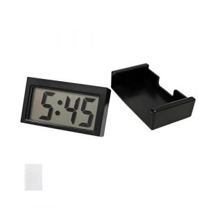 Pevlkawr Tableau De Bord D'horloge De Voiture Grand &Eacute;cran Petite Horloge Num&eacute;rique Lcd Montre Voiture Portable Horloge Pour Tableau De Bord Bureau Table,noir (GeDaHongBao, neuf)