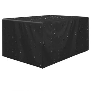 Housse Salon de Jardin, 200x120x85cm Housse Table De Jardin, Bache Table De Jardin, 420D Housses pour Mobilier de Jardin, pour Sièges D'extérieur, Canapés et Autres Bache de Protection Exterieur (DaMingHuPan, neuf)