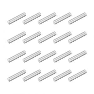 QUARKZMAN 60Pcs M3 x 14mm 304 Acier Inoxydable Goujon, Cylindrique Étagère Support Goujon Pin Parallèle Fixation Pour Fabrication Mécanique, Industrie, Installation Meubles, Argent (QUARKZMAN, neuf)
