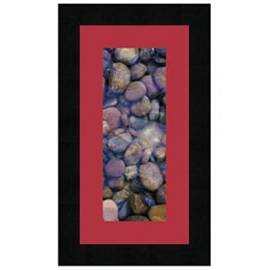 Cadres Photos p&ecirc;le m&ecirc;le multivues Rouge 1 Photo(s) 10x25 Passe Partout, Cadre Photo Mural 15x30 cm Noir, 3 cm de Largeur (RK Cadres, neuf)