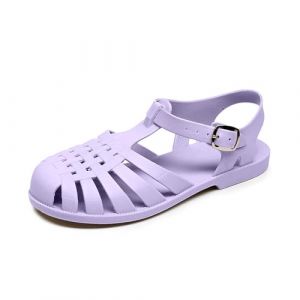 G&eacute;n&eacute;rique Sandales en Caoutchouc pour Femme, Unisexes, en Plastique, Chaussures Classiques &agrave; Boucle Transparente, Sandales en Caoutchouc, Chaussures de Plage en Cristal Geschenke (vicici-cinea, neuf)