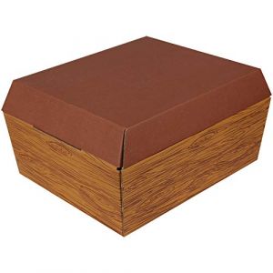 Bestlivings Cercueil pour animaux de compagnie, différentes tailles, en carton ondulé (biodégradable) - Cercueil d'animaux imprimé M - 300 x 250 x 150 mm - Design : bois (bestcount, neuf)
