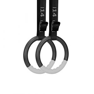 BOOSTEADY Set d'Anneaux de Gymnastique Professionnels - Anneaux Olympiques avec 4,6m Sangle en Nylon Réglable, Anneaux Traction ABS Antidérapant pour Ringe Gym Intérieur & Extérieur (Jusqu'à 1200 lbs) (Boosteady, neuf)