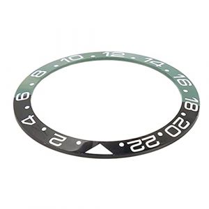 Bague D'insertion de Lunette de Montre GMT de 38 Mm de Diamètre, Caractère en Céramique Blanche à Base Verte et Noire pour les Horlogers (Canyitar, neuf)