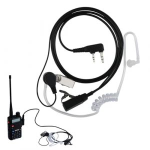 Oreillette Talkie Walkie,Casque Talkie Walkie,2 Broches Casque Écouteur Compatible avec La Radio Bidirectionnelle Kenwood BAOFENG UV5R 888S RT24 RT27 HESENATE HT999 (DanLanYi, neuf)