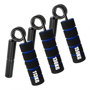 Hand Grip 3Pack, Metal Musculation Avant Bras, 113KG-159KG Hand Grip Musculation, Poignet Musculation pour L'entraînement de la Force de la Main et la Récupération des Blessures (CDWD, neuf)