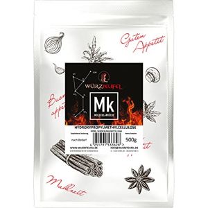 Hydroxypropylméthylcellulose hypromellose HPMC épaississant E464 Sans gluten Sachet de 250 g (Würzteufel GmbH Gewürzmanufaktur Schwarzwald, neuf)