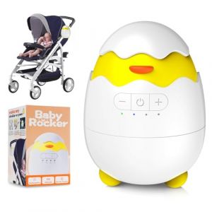 Robofun Balançoire Automatique pour Bébé, Aide au Sommeil pour Bébé, 5 Niveaux d'Intensité de Balancement, Adaptée à une Utilisation en Extérieur, Toutes les Poussettes et Landaus, Rocker Rechargeable (Avorra, neuf)