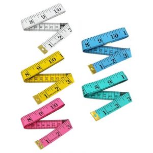 KEMUZ 5Pcs M&egrave;tres &agrave; Ruban de Couture, M&egrave;tres &Agrave; Ruban Pour Couturier Double Face, 150cm Doux M&egrave;tre Ruban de Mesure pour le Corps Rubans &agrave; Mesurer Couture pour Couturi&egrave;re (WEIWEIHAI, neuf)