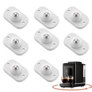 Roulettes &agrave; Bille Adh&eacute;sives 8PCS &ndash; Patins de Meuble Pivotants Auto-adh&eacute;sifs, Roulettes Discr&egrave;tes &agrave; 360&deg; pour Bo&icirc;tes de Rangement, Meubles et Appareils (JieKaiJuBao, neuf)