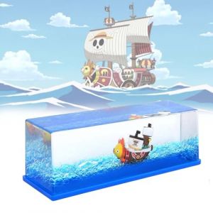Yuqilin Acrylic Bouteille de Liquide de D&eacute;rive Fluide Bateau Insubmersible Dans une Bo&icirc;te Mod&egrave;le Fluide de Bateau Flottant de Croisi&egrave;re Bouteille de Liquide pour Ornement de Bureau de D&eacute;coration (HEJIA EU, neuf)