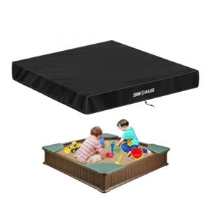SIMPHAUS Housse de Protection pour Bac &agrave; Sable Imperm&eacute;able B&acirc;che Bac &agrave; Sable Enfant pour Jardin avec Cordon de Serrage,B&acirc;che de Piscine pour Enfants,Anti-d&eacute;chirure 420D Tissu Oxford 155x155x20cm (GRACEEU, neuf)