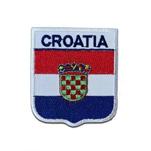 Écusson thermocollant Drapeau de la Croatie Pays - Écusson thermocollant - 6,1 x 6,9 cm (catch-the-patch, neuf)