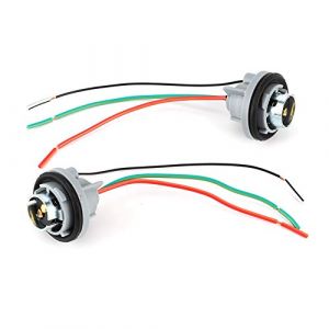 BAY15D / 1157 support de lampe à noyau de fer adaptateur prise de base connecteur prise de faisceau pour frein/arrêt/clignotant prise de lumière adaptateur femelle fil de faisceau de câbles (Terisassa, neuf)