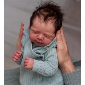 Zero Pam Bébé Reborn Fille Réaliste 45 CM Bebe Reborn Fille Silicone Plein Corps Poupee Réborn Corps Silicone Bébé Réborn Qui Ressemble A des Vrais Poupée Realiste (Zero Pam Doll-BNS, neuf)