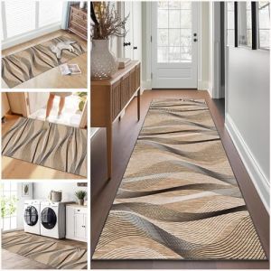 Tapis de Passage pour Couloir Long 90 x 500 cm Tapis Cuisine Devant Evier Antidérapant et Lavable Tapis de Couloir Long Moderne Absorbant Tapis d Entree Interieur Tapis de Porte pour Salon Chambre (xueleixinrzbhd, neuf)