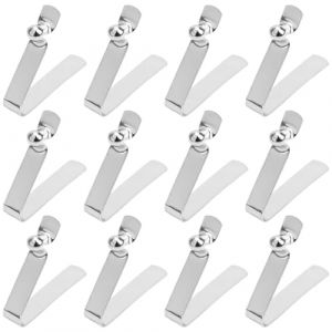 Clips &agrave; Ressort pour Pagaie Kayak, 12 Pi&egrave;ces Clips &agrave; Ressort pour Poteau Tente, Clip &agrave; Ressort pour Poteau, Bouton Verrouillage en Acier Massif, Goupille &agrave; Tube Unique pour Auvent Camping (WANG YINGQIANG DIAN, neuf)