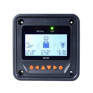 EPEVER MT50 MT50 Télécommande pour contrôleur de charge solaire MPPT Surveillance et réglage des paramètres pour contrôleurs EPEVER 10 A 20 A 30 A 40 A 50 A 60 A 80 A 100 A (GolandCentury, neuf)