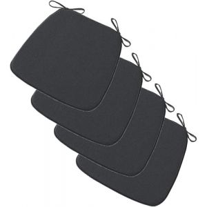 BLLMTEAR Galette de Chaise Lot de 2/4, Coussin Chaise Cuisine Lavable, Galette de Chaise Dehoussable Lavable, 3cm éPais Coussins de Chaises D'Interieur(09,4pcs:40x38cm/16x15in) (Achievements shop, neuf)