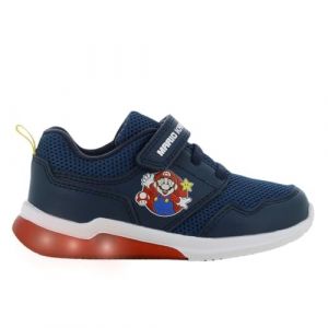 Leomil Chaussures Super Mario pour garçons (2-8 ans), baskets avec motif Mario, fermeture, lumières LED à chaque pas, idéales pour l'école et les loisirs, Gris marine et bleu, 30 EU (Leomil NV, neuf)
